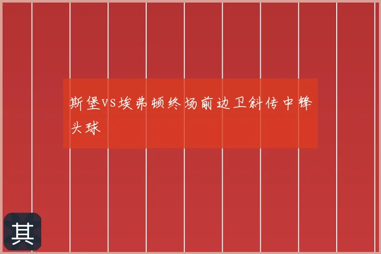 斯堡vs埃弗顿终场前边卫斜传中锋头球